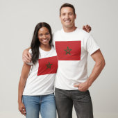 T-Shirt met de vlag van Marokko (Unisex)