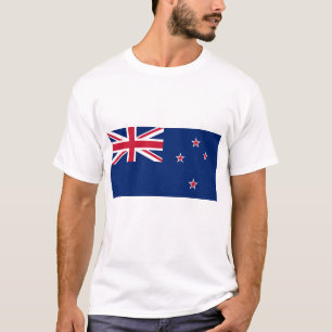 T-Shirt met de vlag van Nieuw-Zeeland