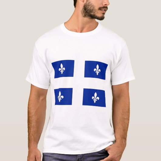T-Shirt met de vlag van Quebec (Voorkant)