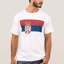T-Shirt met de vlag van Servië