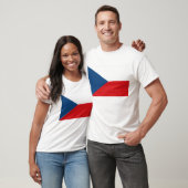 T-Shirt met de vlag van Tsjechië (Unisex)