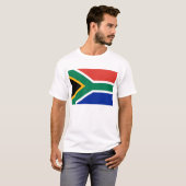 T Shirt met de vlag van Zuid-Afrika (Voorkant volledig)