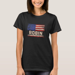 T-shirt met de voornaam Robin Robin Naam Amerikaan
