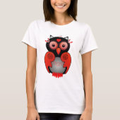 T-shirt met deco Owl (Voorkant)