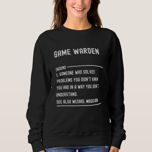 T-shirt met definitie van boswachter Funny functie (Voorkant)