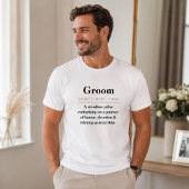 T-shirt met definitie van bruidegom | Cadeau voor