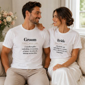 T-shirt met definitie van bruidegom | Cadeau voor