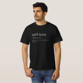 T-shirt met definitie van zelfliefde – Bewerkbaar (Voorkant volledig)