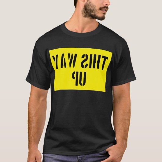 T-Shirt met deze kant boven (Voorkant)
