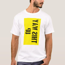 T-Shirt met 'Deze kant boven'