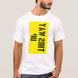 T-Shirt met 'Deze kant boven'