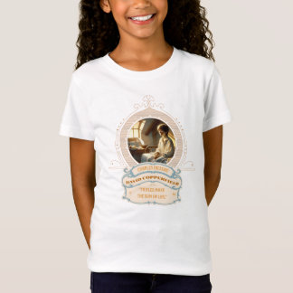 T-shirt met Dickens' Copperfield citaat in goud en