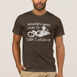 T-shirt met Dirt Bike Motocross-opdruk "Alsof je '