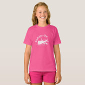 T-shirt met distressed paddle-ontwerp - Basic T-sh (Voorkant volledig)