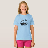 T-shirt met distressed paddle-ontwerp - Basic T-sh (Voorkant volledig)