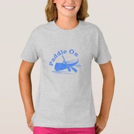 T-shirt met distressed paddle-ontwerp - Basic T-sh