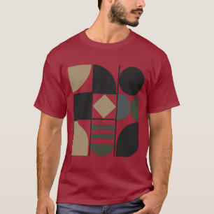 T-shirt met diverse vormen in het donker
