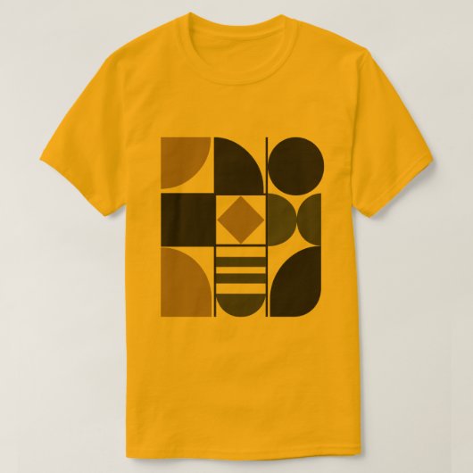 T-shirt met diverse vormen voor heren (Design voorkant)