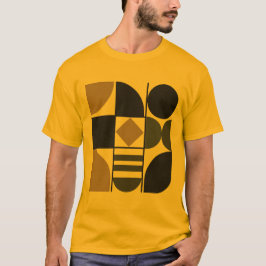 T-shirt met diverse vormen voor heren