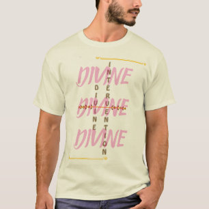 T-shirt met DIVINE INTERVENTION