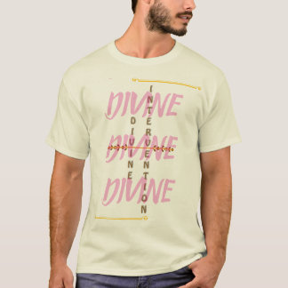 T-shirt met DIVINE INTERVENTION