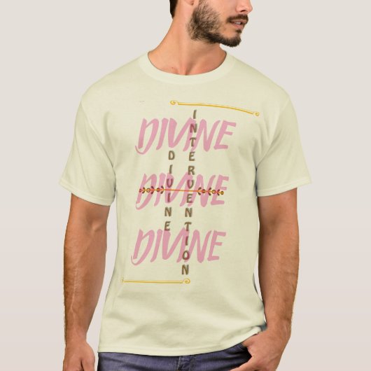 T-shirt met DIVINE INTERVENTION (Voorkant)