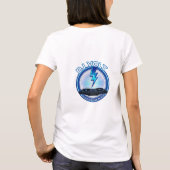 T-shirt met DJ Lightning-logo met hoge spanning (Achterkant)