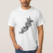 T-shirt met DNA evolutieladder (Voorkant)