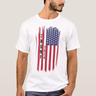 T-shirt met Donald Trump, Stars and Stripes