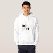 T-Shirt met 'Don't Quit Yourself' Typografie (Voorkant volledig)