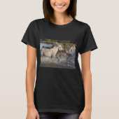 T-shirt met draaiende paarden (Voorkant)