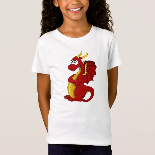 T-shirt met draak-cartoon (Voorkant)