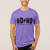 T-shirt met drie-kleurige blend voor ADHD-bewustzi (Voorkant)