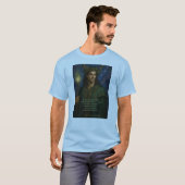 T-shirt met druïde en gedicht van Xoe Celticwell (Voorkant volledig)