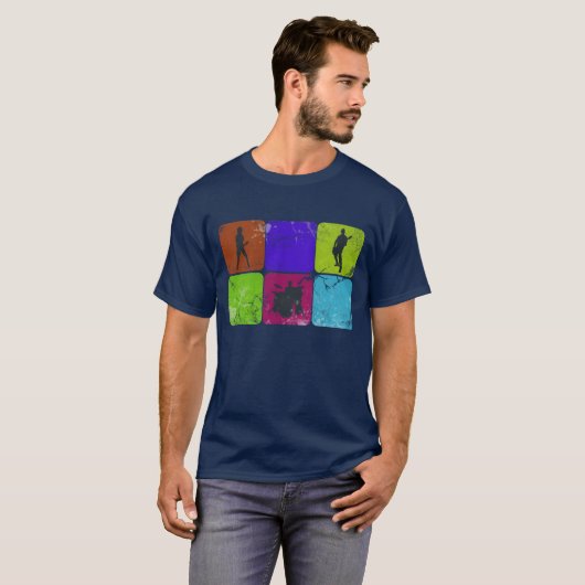 T-shirt met drukknop (Voorkant volledig)