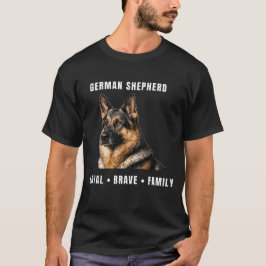T-shirt met Duitse herder – trouwe, dappere famili