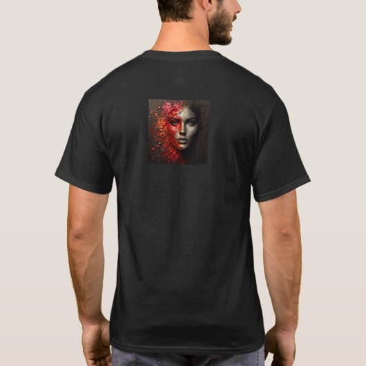T-shirt met een Art Expression -43 (Achterkant)