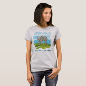 T-Shirt met een baby olifant illustratie. (Voorkant volledig)