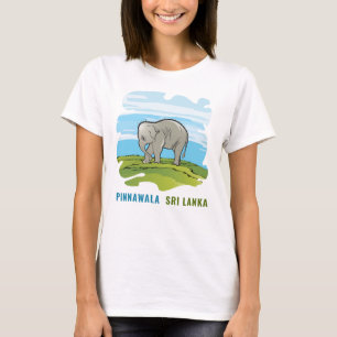 T-shirt met een baby olifant illustratie