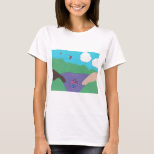 T-Shirt met een Berg Lake Scene.