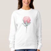 T-shirt met een delicate bloem in pastelkleuren. (Voorkant)