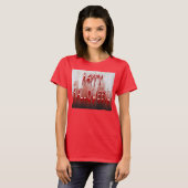 T-shirt met een gelukkig gehoorzaamd bloed onder v (Voorkant volledig)