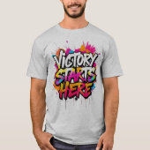 T-shirt met een gewaagde stelling (Voorkant)