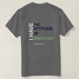 T-shirt met een houding van dankbaarheid