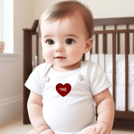 T-shirt met een klein hart