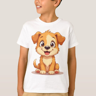T-shirt met een knuffelige puppy
