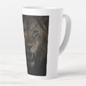 T-shirt met een leeuw latte mok (Rechterhoek)
