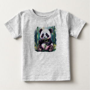 T-shirt met een leuke en speelse baby panda