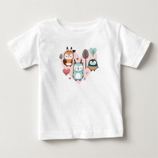 T-shirt met een leuke illustratie (Voorkant)