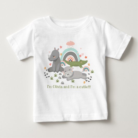 T-shirt met een leuke illustratie (Voorkant)